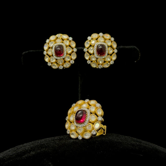Earrings and ring